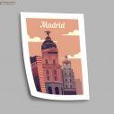 Travel destination, Madrid, poster