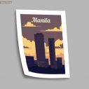 Travel destination, Manila, αφίσα, κάδρο