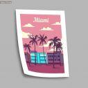 Travel destination, Miami, αφίσα, κάδρο