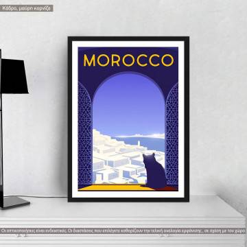 Travel destination, Morocco, poster