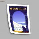 Travel destination, Morocco, poster