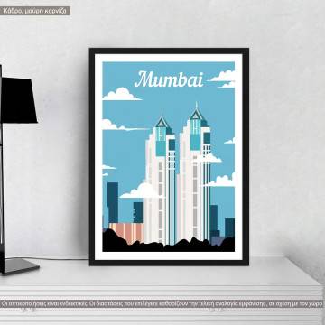 Travel destination, Mumbai, poster