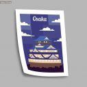 Travel destination, Osaka, poster