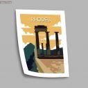 Travel destination, Rhodes, poster