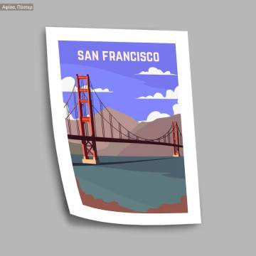 Travel destination, San Francisco, poster 2