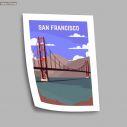 Travel destination, San Francisco, poster