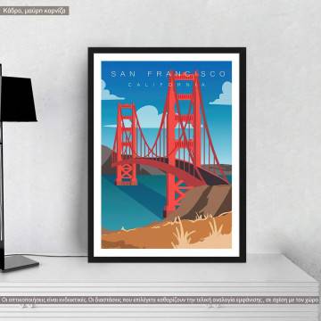 Travel destination, San Francisco I, poster