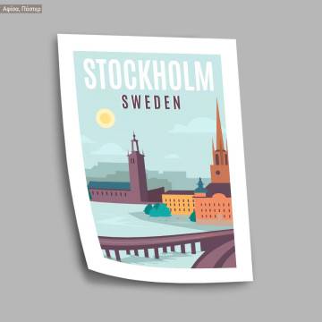Travel destination, Stockholm, poster 2