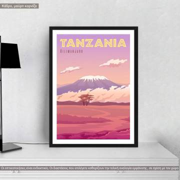 Travel destination, Tanzania, poster