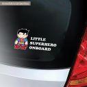 Αυτοκόλλητο αυτοκινήτου Little Superboy on board