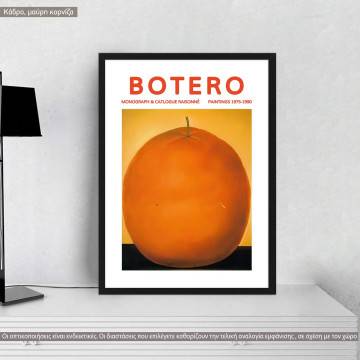 Αφίσα Έκθεσης Botero, Monograph I, κάδρο, μαύρη κορνίζα