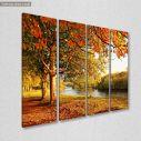 Canvas print Beautiful autumn, four panels