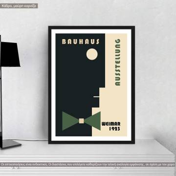 Αφίσα Έκθεσης Bauhaus, 1923 IV, κάδρο, μαύρη κορνίζα