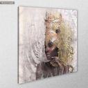 Canvas print Black lady, golden details