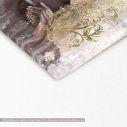 Canvas print Black lady, golden details