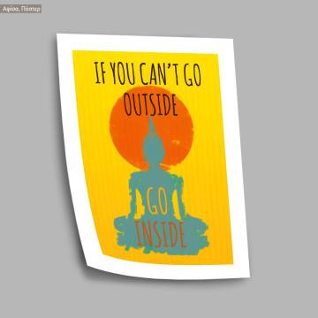 Go inside, κάδρο, μαύρη κορνίζα 2