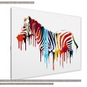 Canvas print Rainbow zebra I