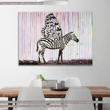 Canvas print Zebra butterfly