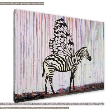 Canvas print Zebra butterfly Framed canvas View 1 2