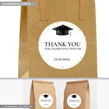 Stickers labels graduation celebration