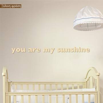Wooden leters you are my sunshine