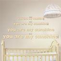 Ξύλινη φράση you are my sunshine