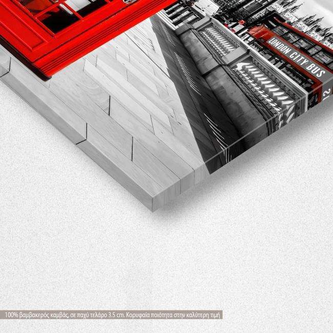 Canvas print London, Red London