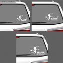 Baby car sticker Keep calm little girl on board