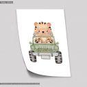 Poster little tiger safari jeep