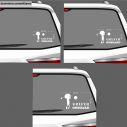 Car sticker Golfer player onboard