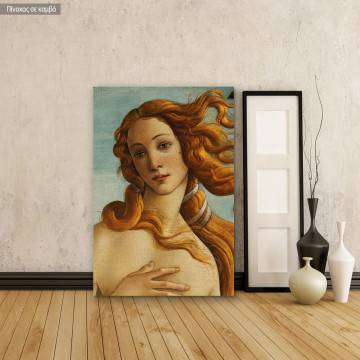 Canvas print The birth of Venus detail Botticelli S. Framed canvas View 1 2