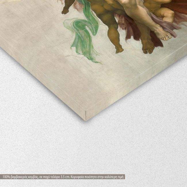 Canvas print The creation of Adam, Michelangelo