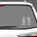 Car sticker Boy girl personalized