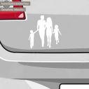 Car sticker Family Silhouettes