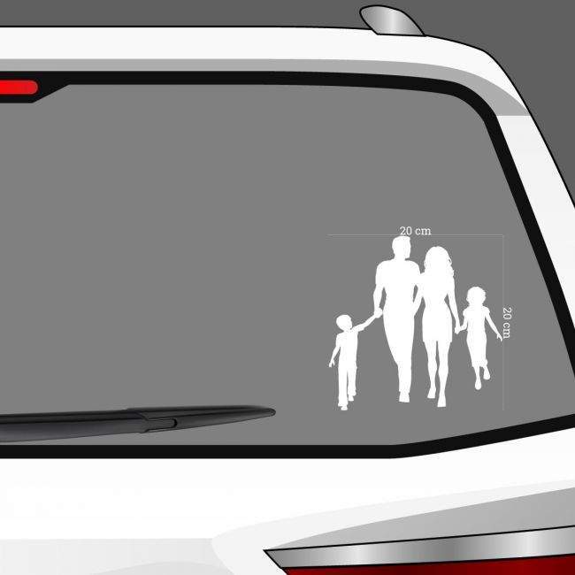 Car sticker Family Silhouettes