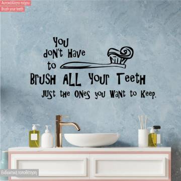 Kids wall sticker Brush your teeth 2