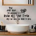 Kids wall sticker Brush your teeth