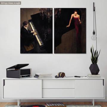Canvas print Sonata for you, two panels