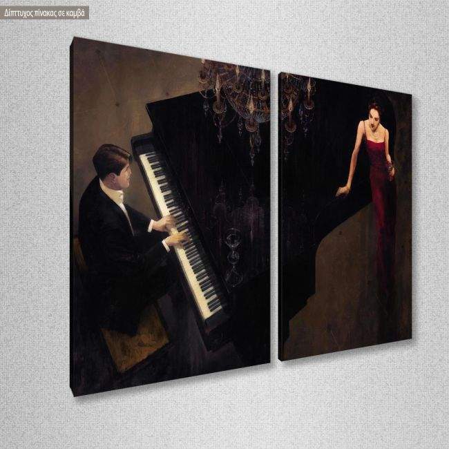 Canvas print Sonata for you, two panels