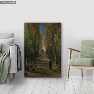 Canvas print Avenue of Poplars, Vincent van Gogh