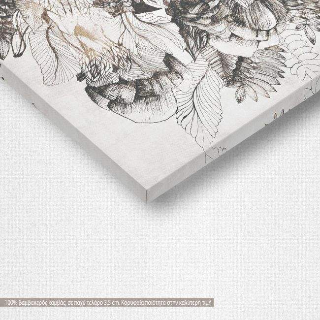 Canvas print Surrealistic figure in drawing