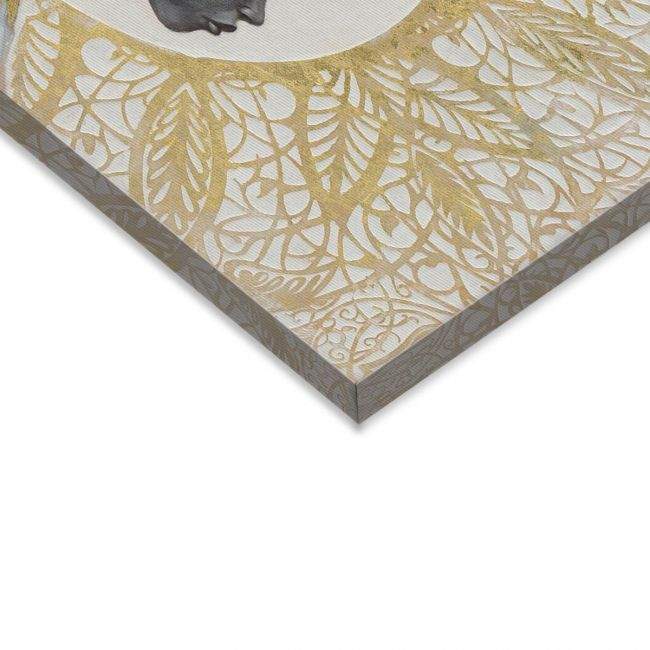 Πίνακας σε καμβά Portrait in African style, λεπτομέρεια