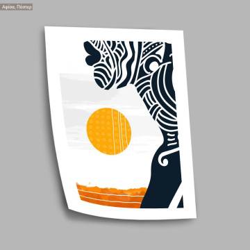 African woman at sunrise, Poster 2