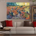 Πίνακας ζωγραφικής The red vineyards, Vincent van Gogh, αντίγραφο σε καμβά