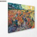 Canvas print The red vineyards, Vincent van Gogh