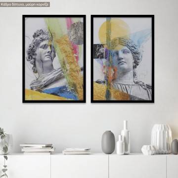 A new idea, κάδρο, μαύρη κορνίζα δίπτυχο