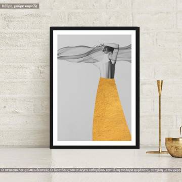 Golden dress, poster