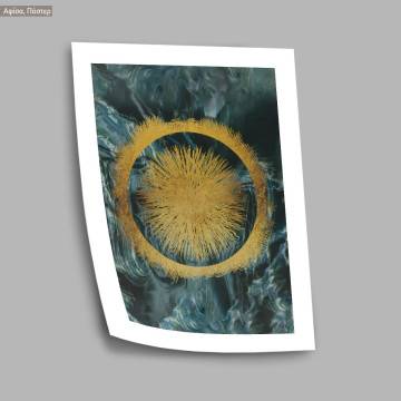 Abstract gold sun, poster 2