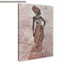 Πίνακας σε καμβά, African woman, κοντινό