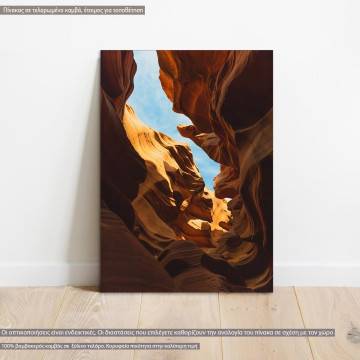 Canvas print, Curvy rock formation I